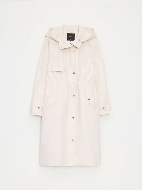 Mohito Mohito - Parka s kapuco - krem