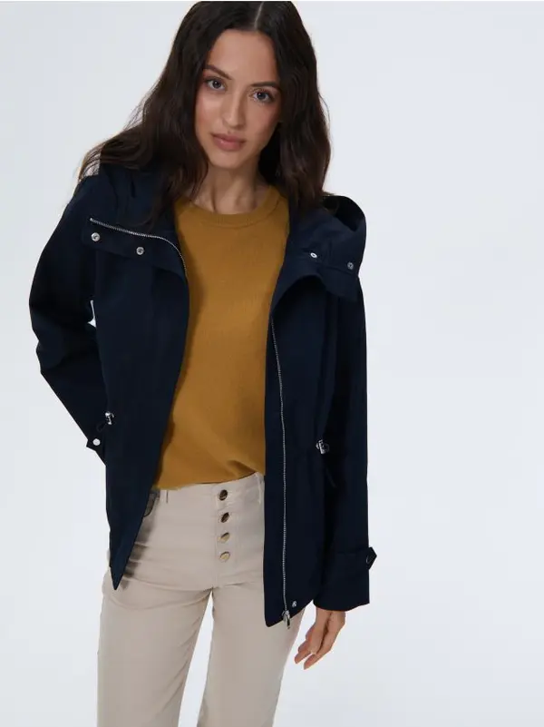 Mohito Mohito - Parka s kapuco - mornarsko modra
