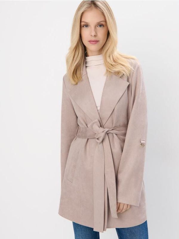 Mohito Mohito - Plašč s pasom - bež