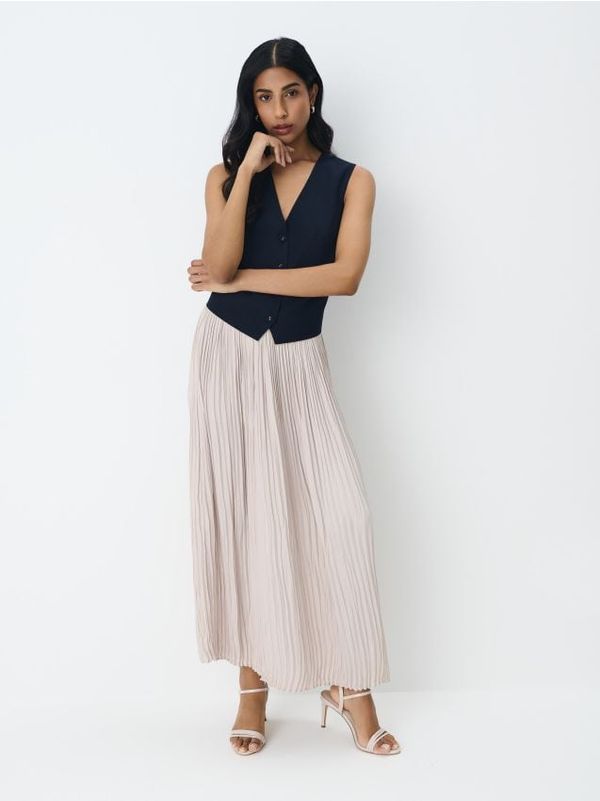 Mohito Mohito - Plisirano maxi krilo - bež