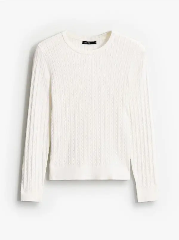 Mohito Mohito - Pulover basic - krem