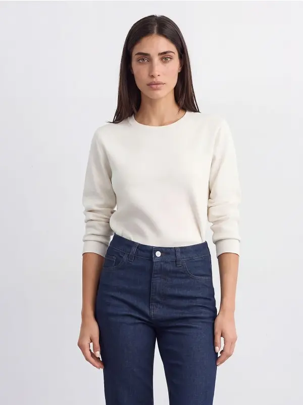Mohito Mohito - Pulover basic - krem