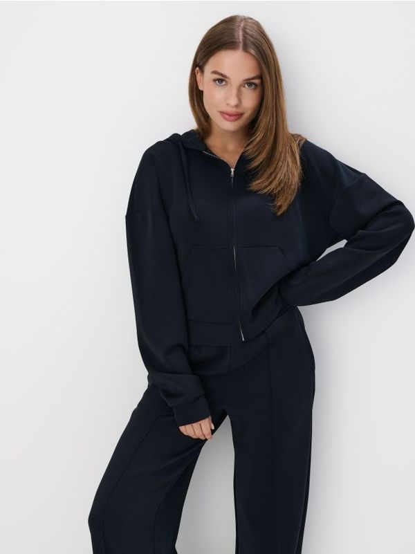 Mohito Mohito - Pulover s kapuco - črna