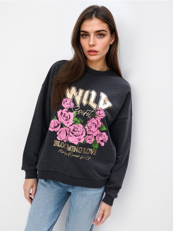 Mohito Mohito - Pulover s potiskom - črna