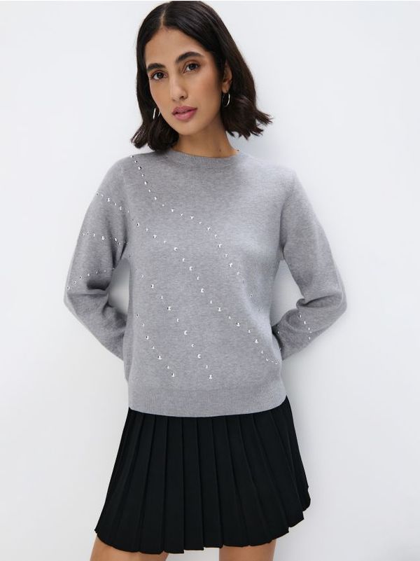 Mohito Mohito - Pulover z okrasnim detajlom - siva