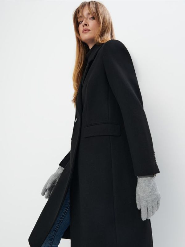 Mohito Mohito - Rokavice iz mešanice volne - siva