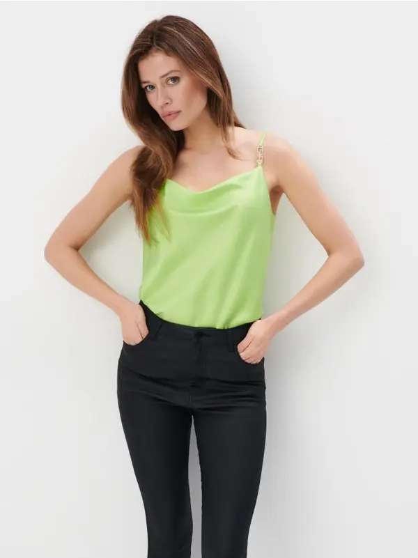 Mohito Mohito - Satenasti top - zelena