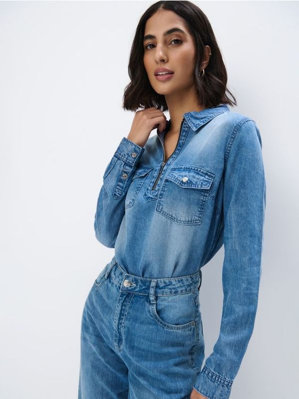 Mohito Mohito - Srajca iz džinsa - modra