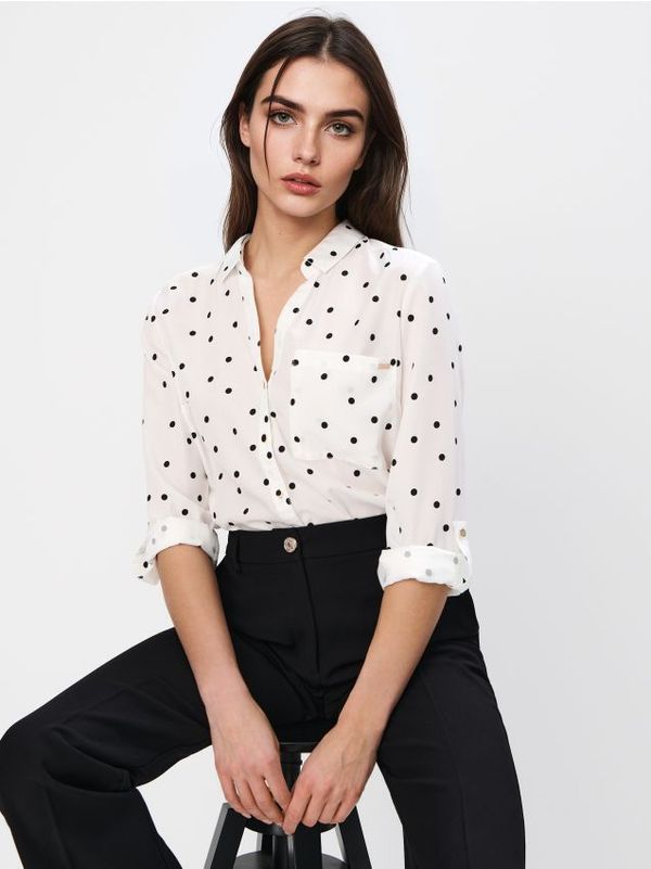 Mohito Mohito - Srajca s pikami - bela