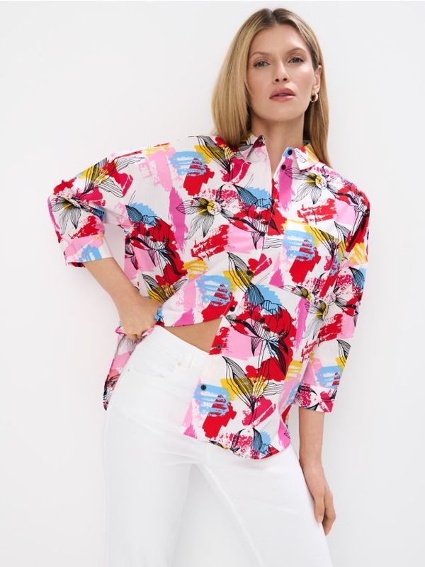 Mohito Mohito - Srajca z visokim deležem bombaža - bela