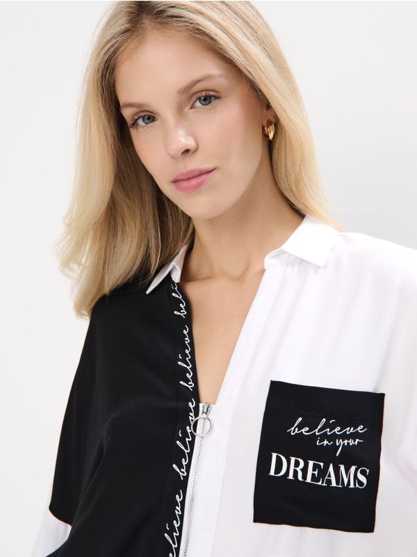 Mohito Mohito - Srajca z visokim deležem viskoze - bela