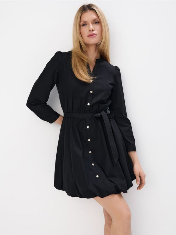 Mohito Mohito - Srajčna obleka mini - črna