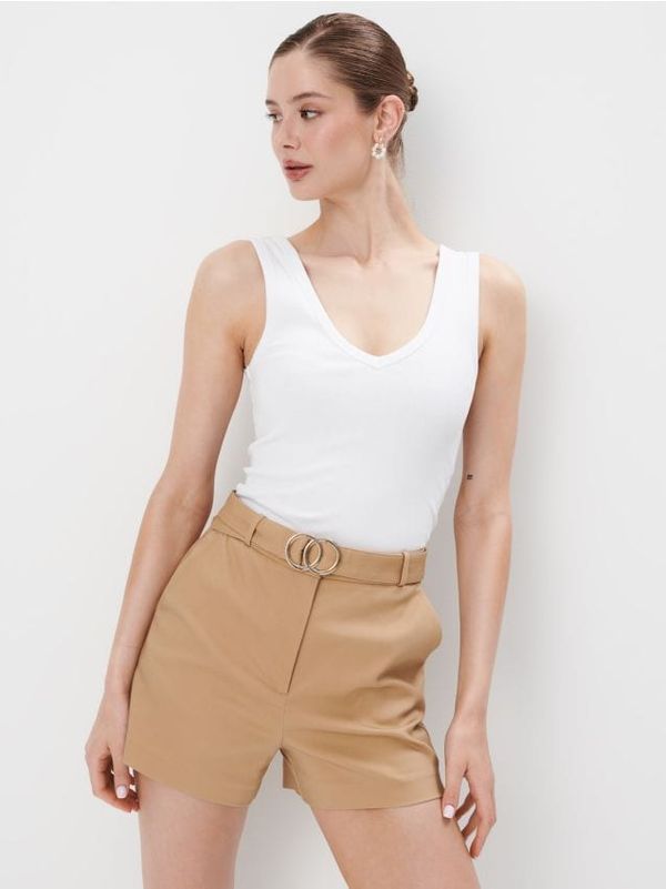 Mohito Mohito - Top iz bombaža - bela