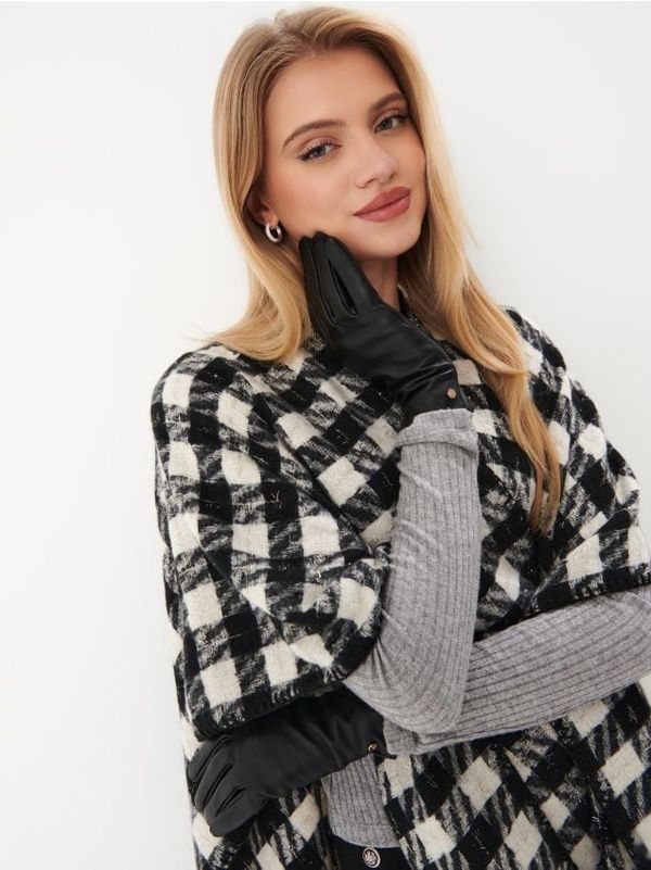 Mohito Mohito - Usnjene rokavice - črna