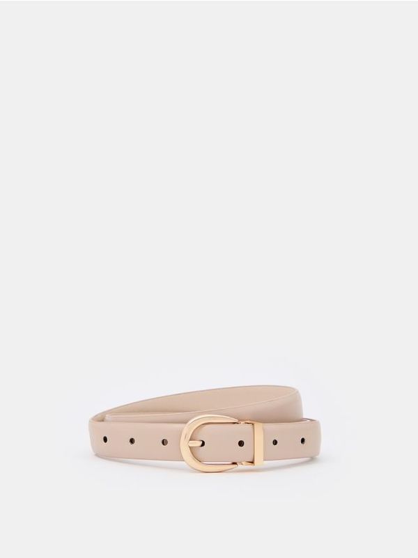 Mohito Mohito - Usnjeni pas - bež