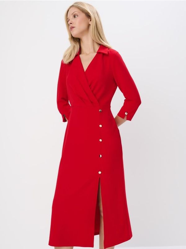 Mohito Mohito - Večerna midi obleka - rdeča