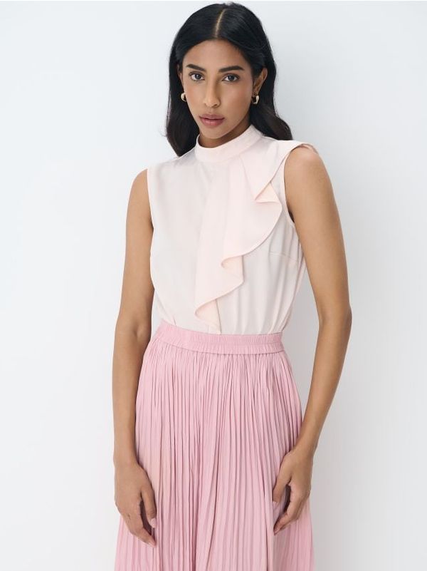 Mohito Mohito - Viskozna bogata bluza - pastelno roza