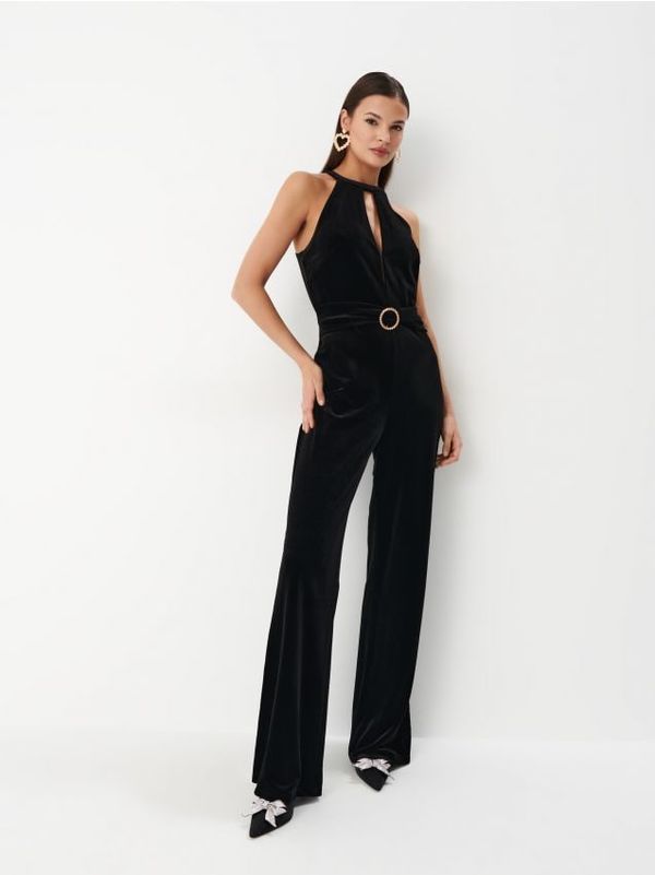 Mohito Mohito - Žametni kombinezon - črna