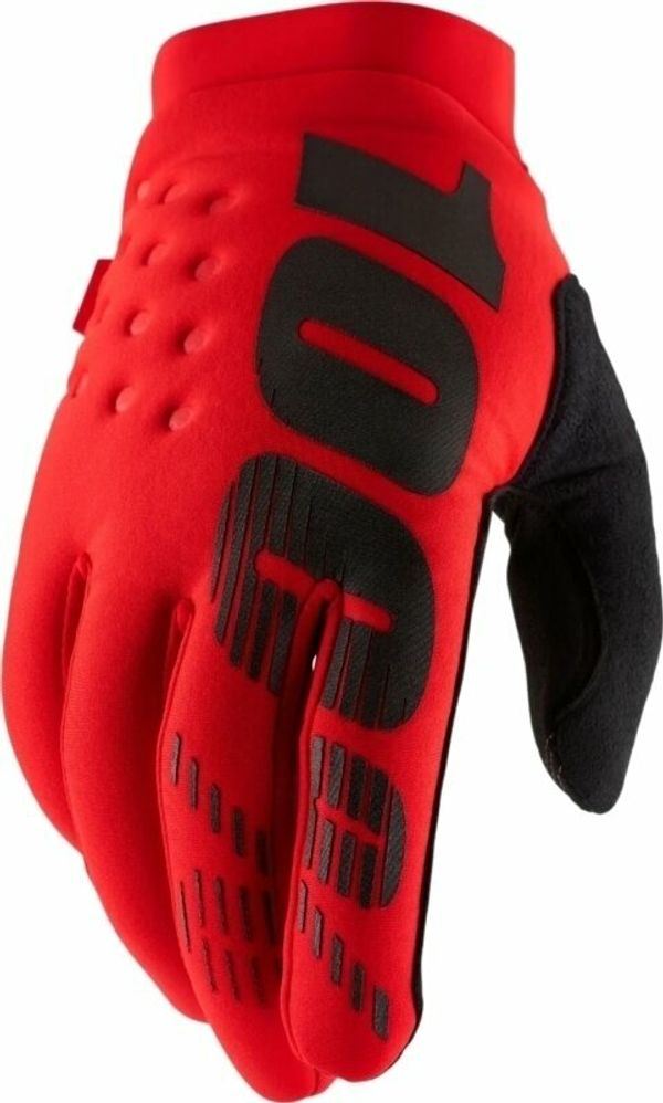 100% 100% Brisker Gloves Red L Kolesarske rokavice