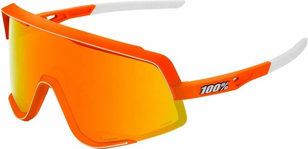 100% 100% Glendale Soft Tact Neon Orange/HiPER Red Multilayer Mirror Lens Kolesarska očala
