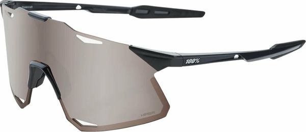 100% 100% Hypercraft Gloss Black/HiPER Silver Mirror Lens Kolesarska očala