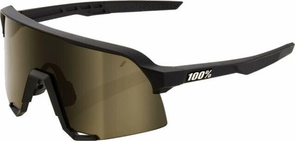 100% 100% S3 Soft Tact Black/Soft Gold Mirror Kolesarska očala