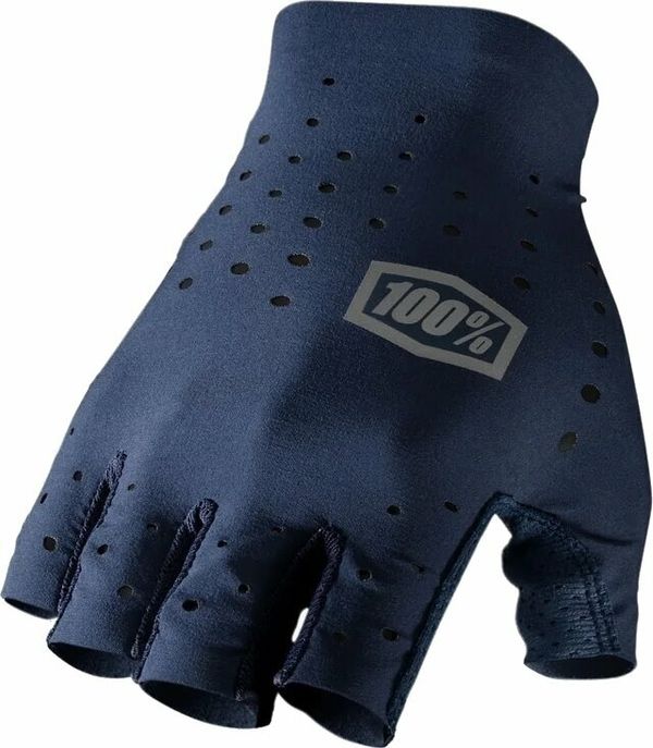 100% 100% Sling Bike Short Finger Gloves Navy XL Kolesarske rokavice