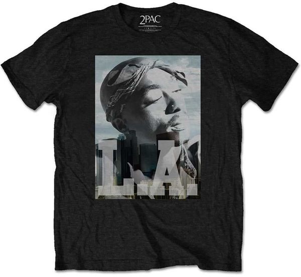 2Pac 2Pac Majica LA Skyline Unisex Black L