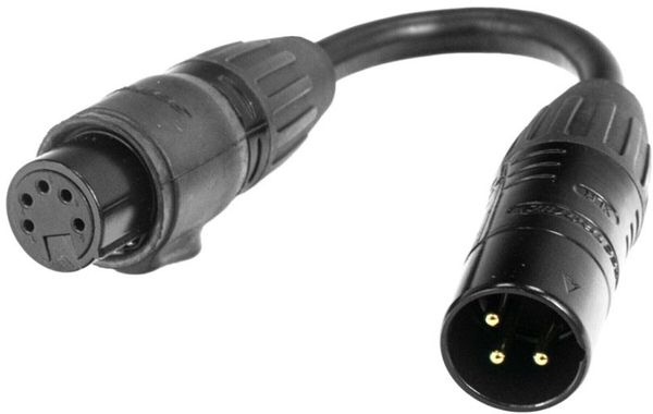 Accu Cable Accu Cable 3-pin M to 5-pin FM IP65 Kabel za DMX luči