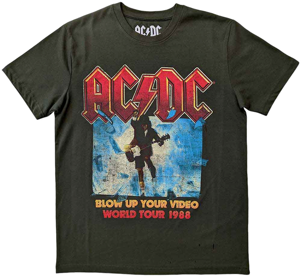 AC/DC AC/DC Majica Blow Up Your Video Unisex Green 2XL