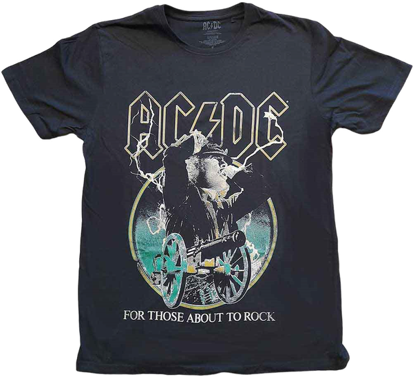 AC/DC AC/DC Majica For Those About To Rock Yellow Outlines Unisex Black S