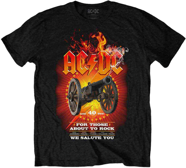 AC/DC AC/DC Majica FTATR 40th Flaming Unisex Black 2XL