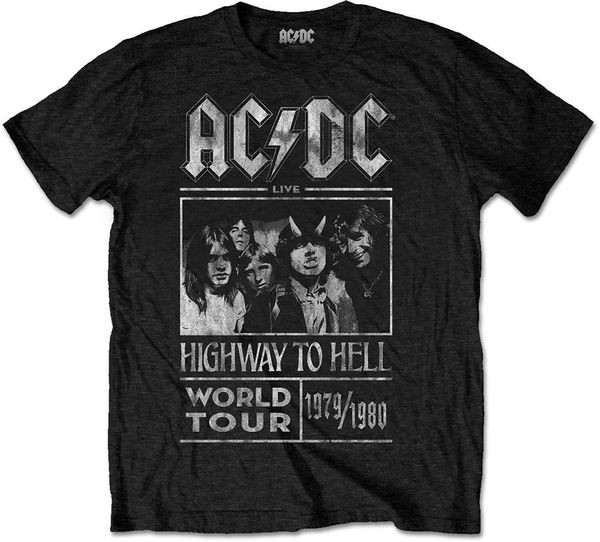 AC/DC AC/DC Majica Highway to Hell World Tour 1979/1989 Unisex Black 2XL