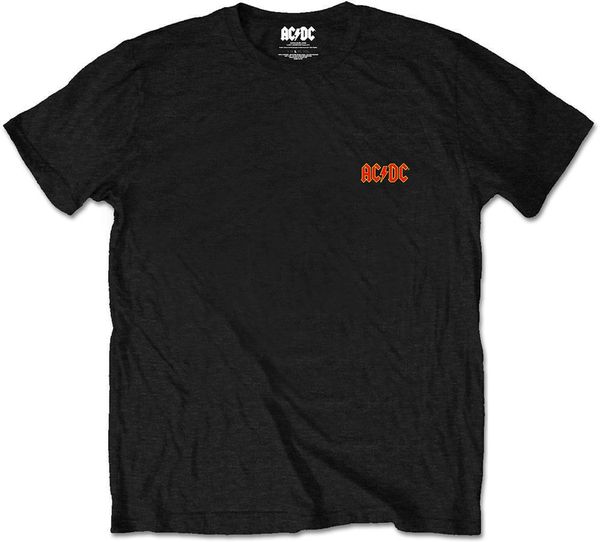 AC/DC AC/DC Majica Logo (Back Print) Unisex Black XL