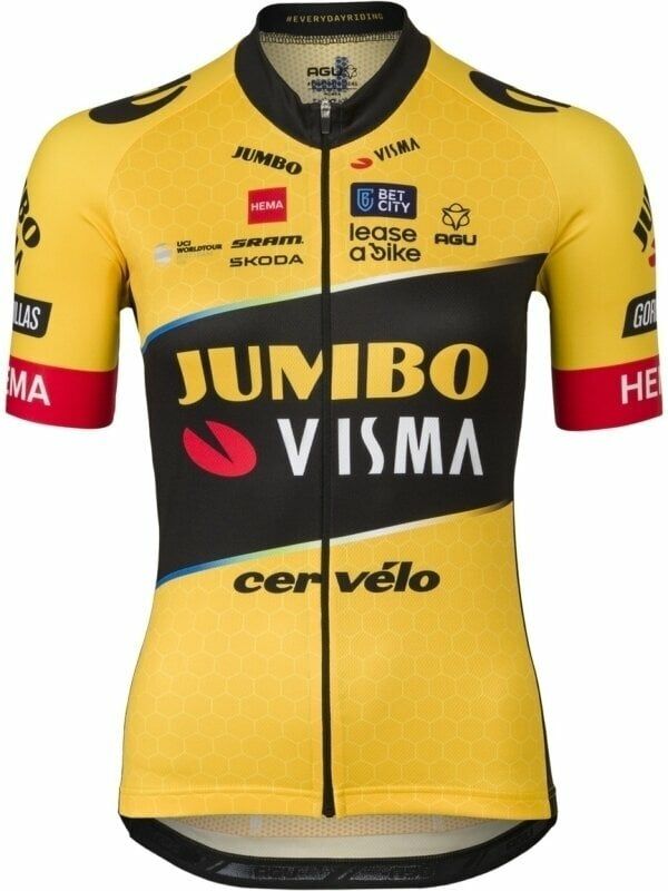 AGU AGU Replica SS Team Jumbo-Visma Women Dres Yellow XL