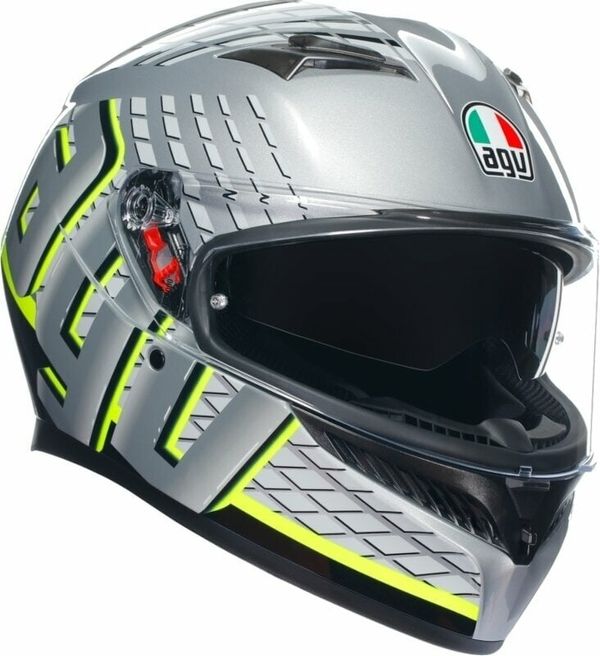 AGV AGV K3 Fortify Grey/Black/Yellow Fluo L Čelada