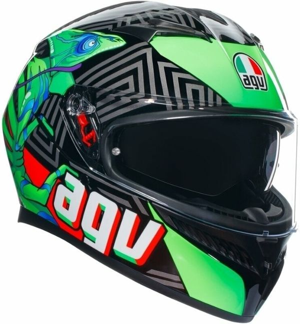 AGV AGV K3 Kamaleon Black/Red/Green S Čelada