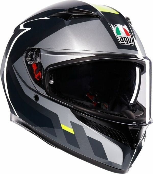 AGV AGV K3 Shade Grey/Yellow Fluo L Čelada