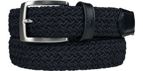 Alberto Alberto Basic Braided Mens Navy 100 cm Pasovi