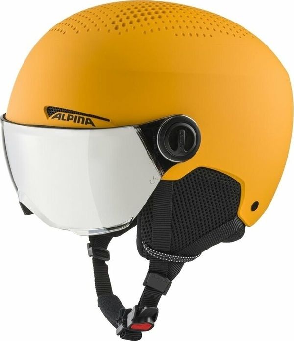 Alpina Alpina Zupo Visor Q-Lite Junior Ski helmet Burned/Yellow Matt M Smučarska čelada
