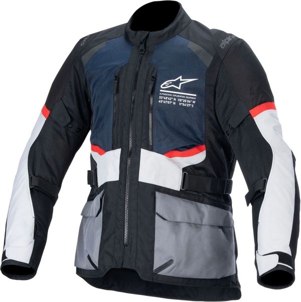 Alpinestars Alpinestars Andes Air Drystar Jacket Deep Blue/Black/Ice Gray L Tekstilna jakna