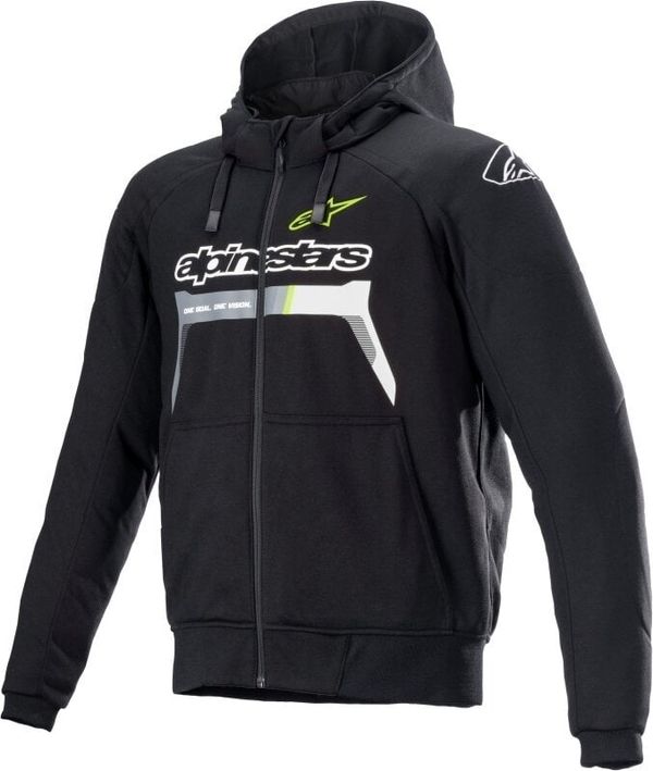 Alpinestars Alpinestars Chrome Ignition Hoodie Black/Yellow Fluo 3XL Tekstilna jakna