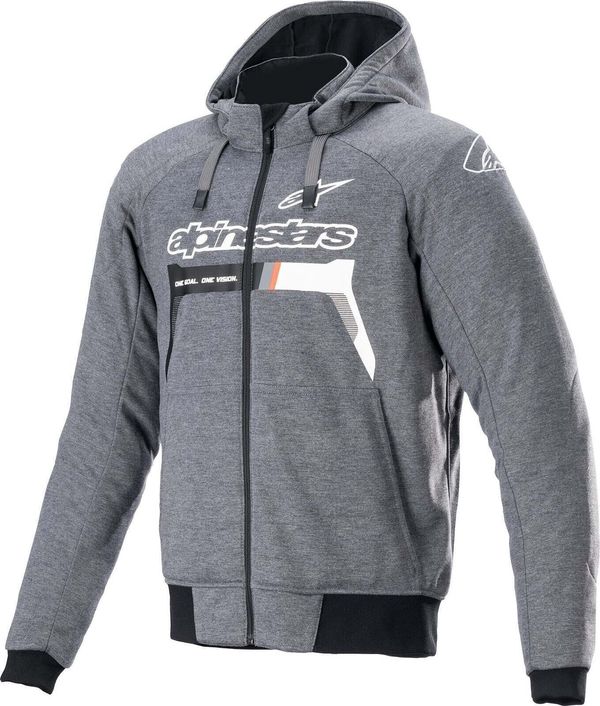 Alpinestars Alpinestars Chrome Ignition Hoodie Melange/Dark Gray/White M Tekstilna jakna