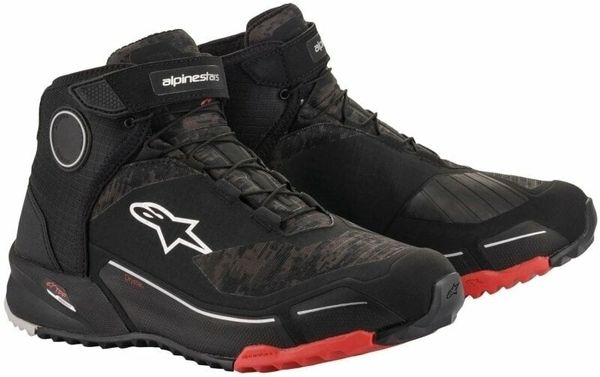 Alpinestars Alpinestars CR-X Drystar Riding Shoes Black/Camo/Red 40 Motoristični čevlji