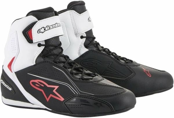 Alpinestars Alpinestars Faster-3 Shoes Black/White/Red 40,5 Motoristični čevlji