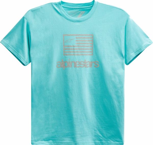 Alpinestars Alpinestars Flag Tee Light Aqua 2XL Majica