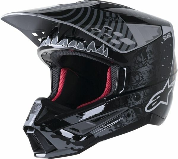 Alpinestars Alpinestars S-M5 Solar Flare Helmet Black/Gray/Gold Glossy XL Čelada