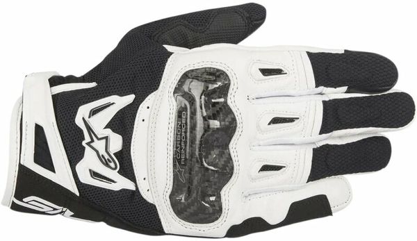 Alpinestars Alpinestars SMX-2 Air Carbon V2 Gloves Black/White S Motoristične rokavice