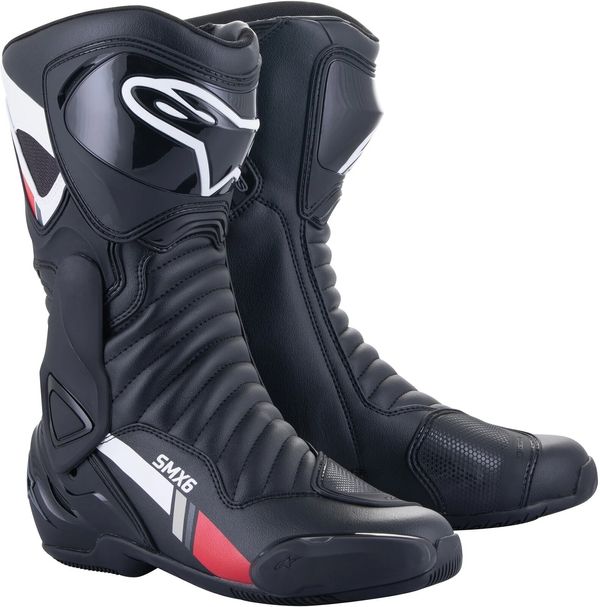 Alpinestars Alpinestars SMX-6 V2 Boots Black/White/Gray 42 Motoristični čevlji