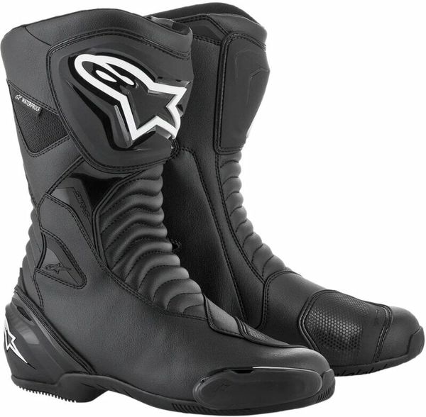 Alpinestars Alpinestars SMX S Waterproof Boots Black/Black 42 Motoristični čevlji